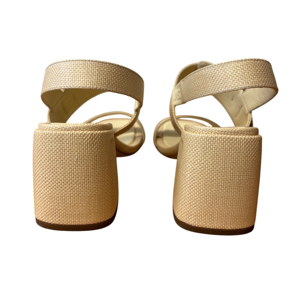 NEW Jimmy Choo Hawke 70 Block Heel Sandals in Natural/Gold sizes 35.5, 37.5 $895 - Picture 12 of 16